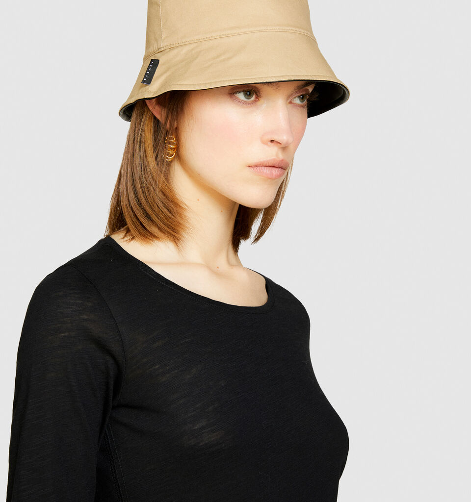 Reversible bucket hat - women's hats - Beige | Sisley image number 1